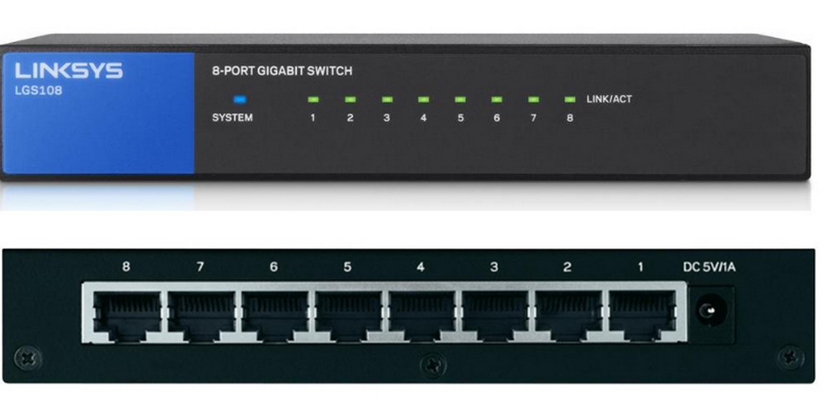 Thiết bị mạng linksys 8-port business desktop gigabit switch lgs108