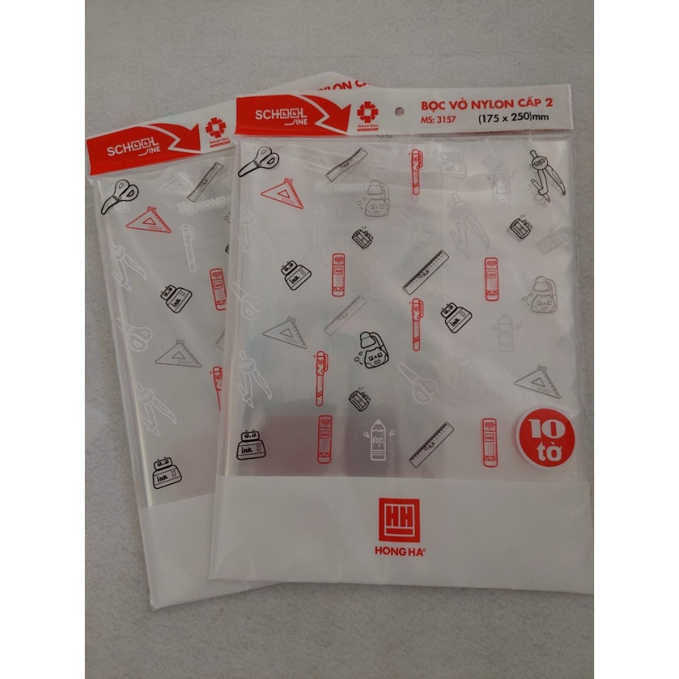 Bọc vở Ni lông cấp II Hồng Hà 3157 (175x250mm)