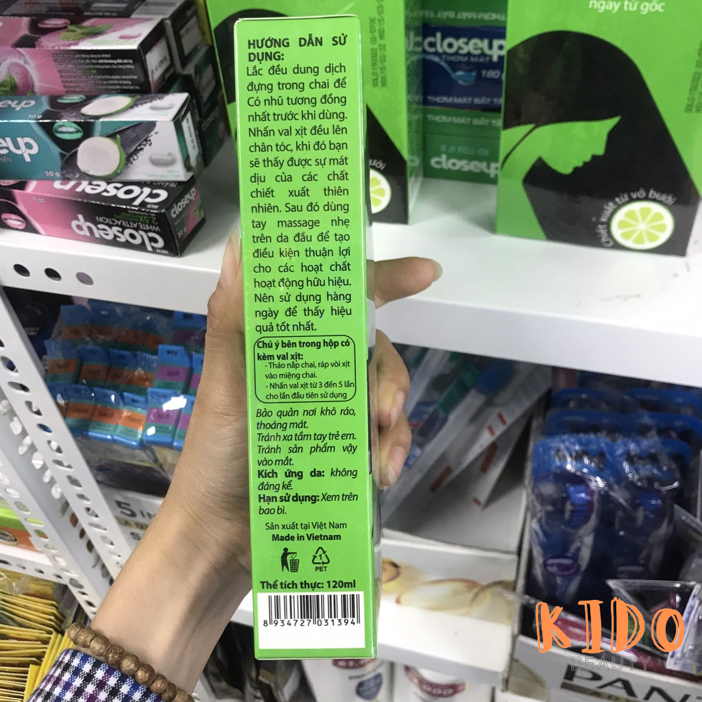 Lotion dưỡng tóc tinh dầu bưởi kích thích mọc tóc Thorakao 120ml
