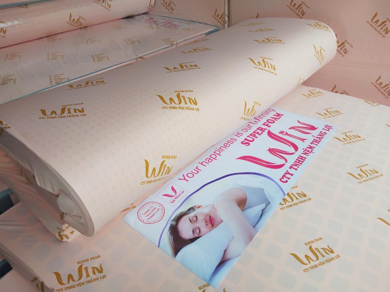 Nệm cao su 1m8x2mx15cm Super Foam Win Thắng Lợi cao cấp