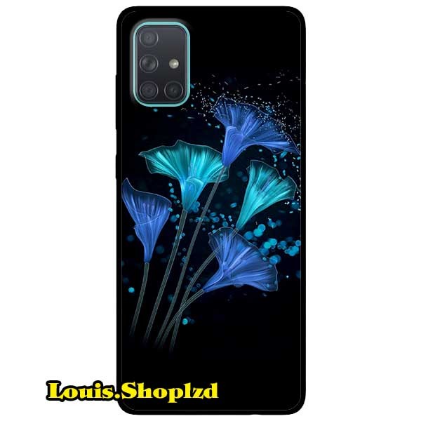 Ốp lưng dành cho samsung galaxy m51 - a51 - a71 - hoa đêm xanh