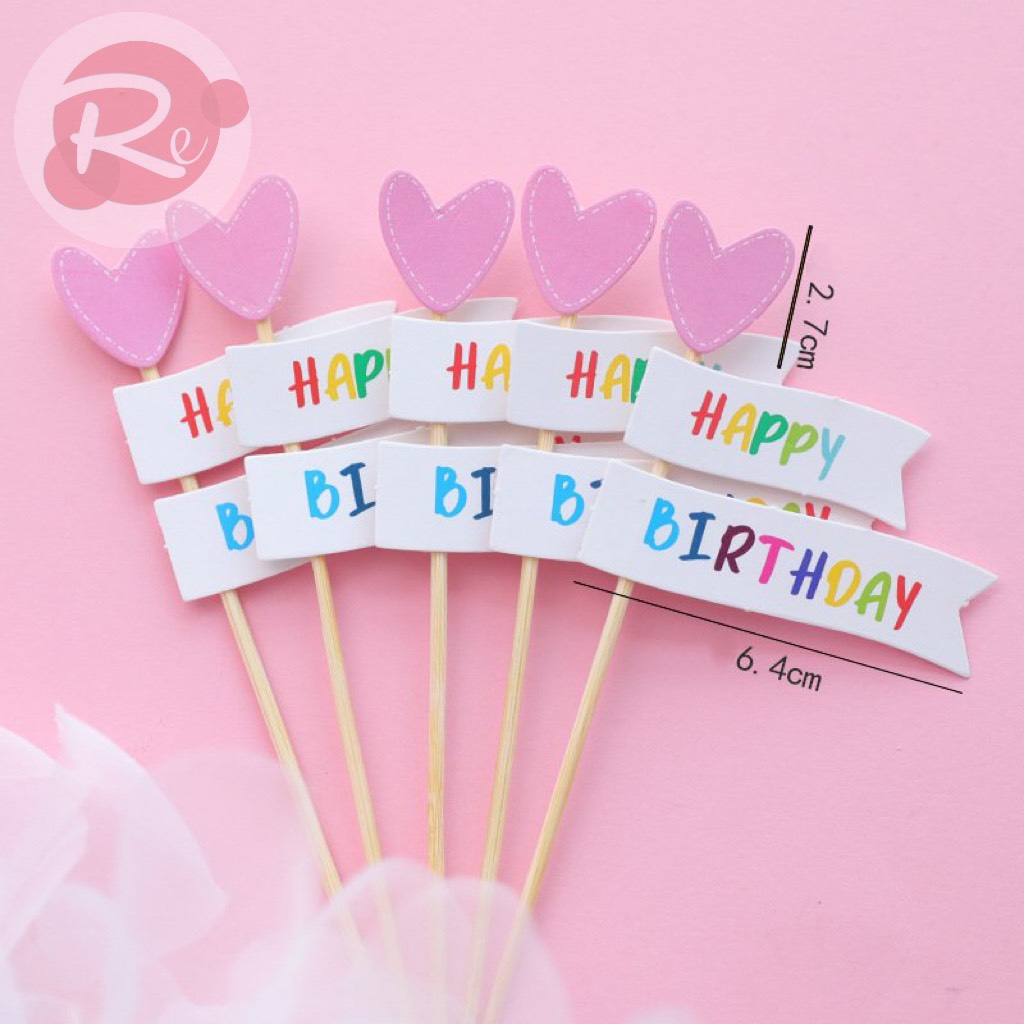 5 Tim Happy Birthday to you - Trang trí bánh sinh nhật bánh kem