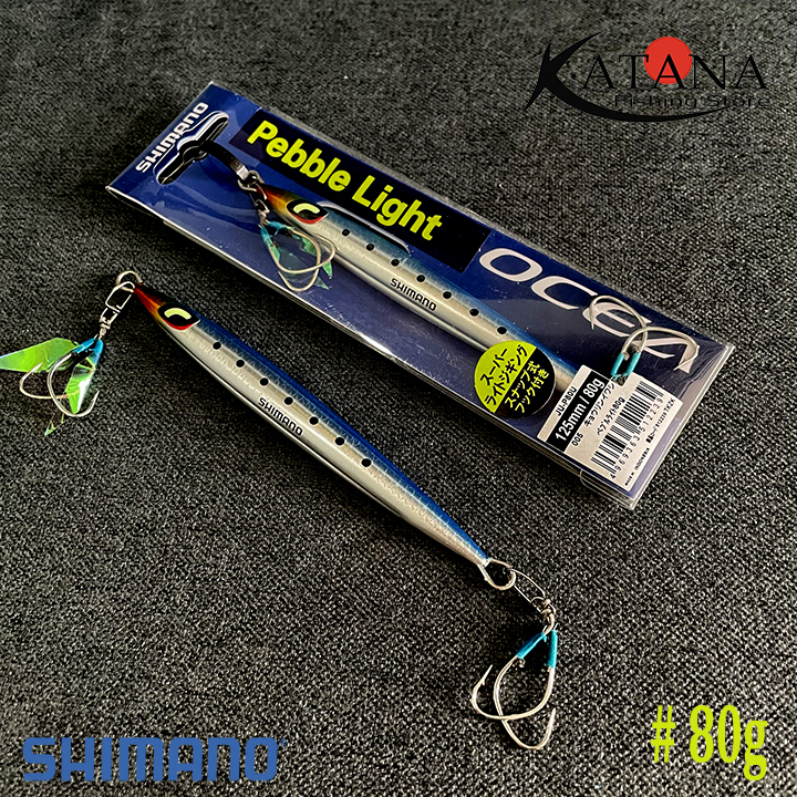 Mồi câu jig shimano pebble light - 60g 80g