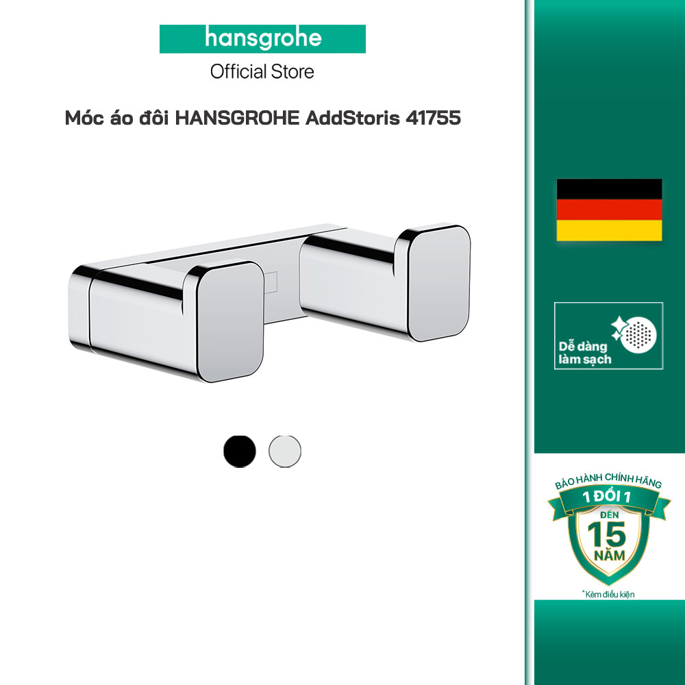 Móc áo đôi HANSGROHE AddStoris 41755