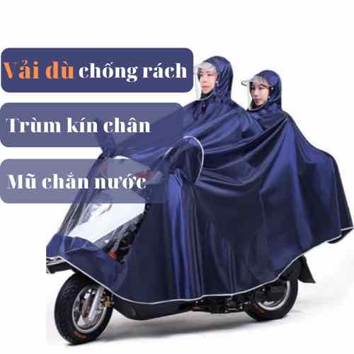 Áo mưa phản quang chống thấm có kính che mặt