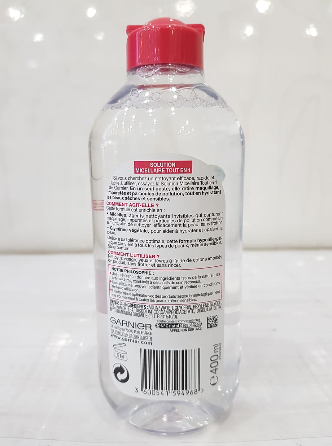 Nước Tẩy Trang Garnier SkinActive 400ml Pháp