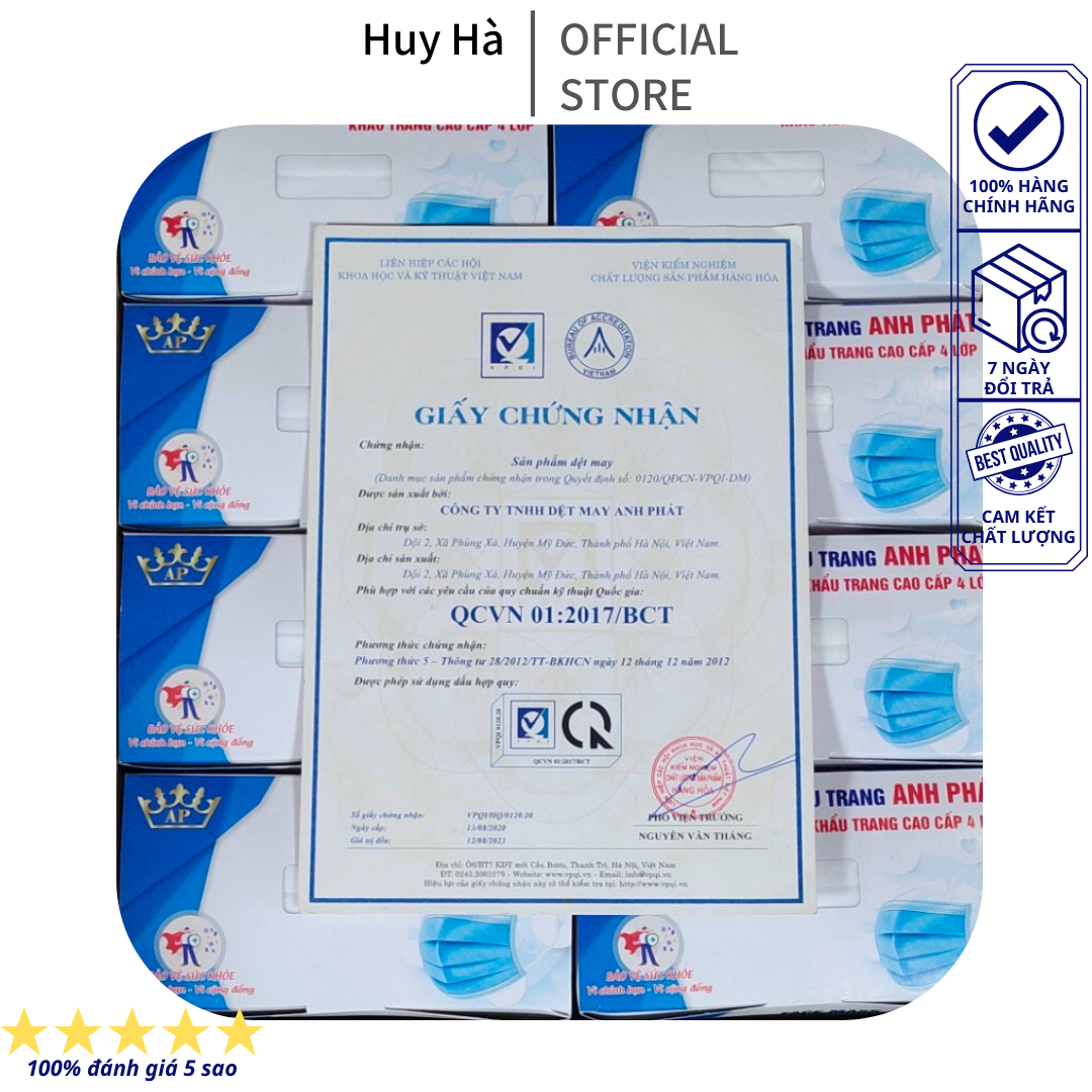 Thùng 300 cái khẩu trang KF94 Anh Phát