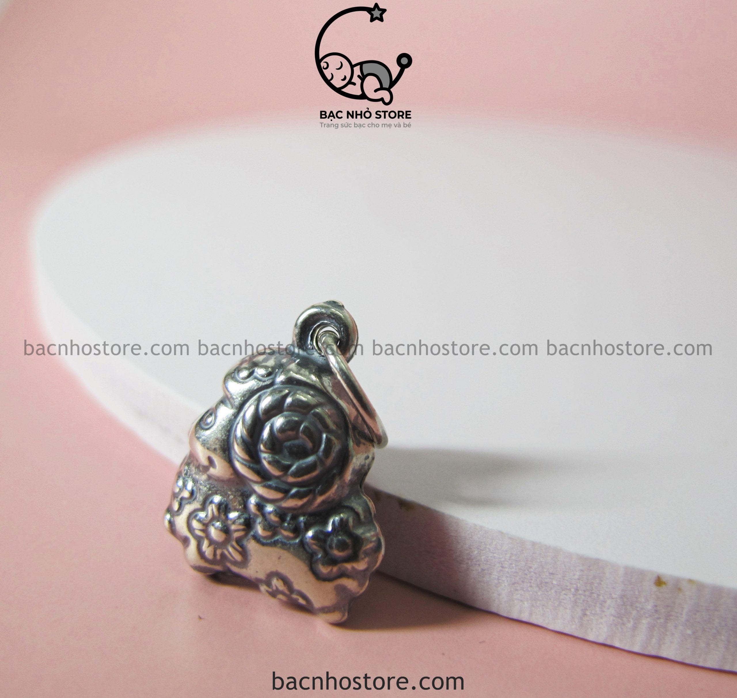 Charm lắc bạc 12 con giáp phồng (con giáp đen) – Tuổi Mùi C12ZĐ