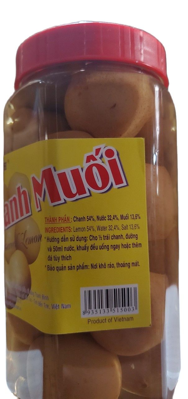 Chanh Muối Thanh Bình Hủ 900g