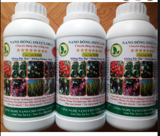 Dung dịch Nano Đồng Oxyclorua 500ml phun phòng trừ nấm bệnh cho cây