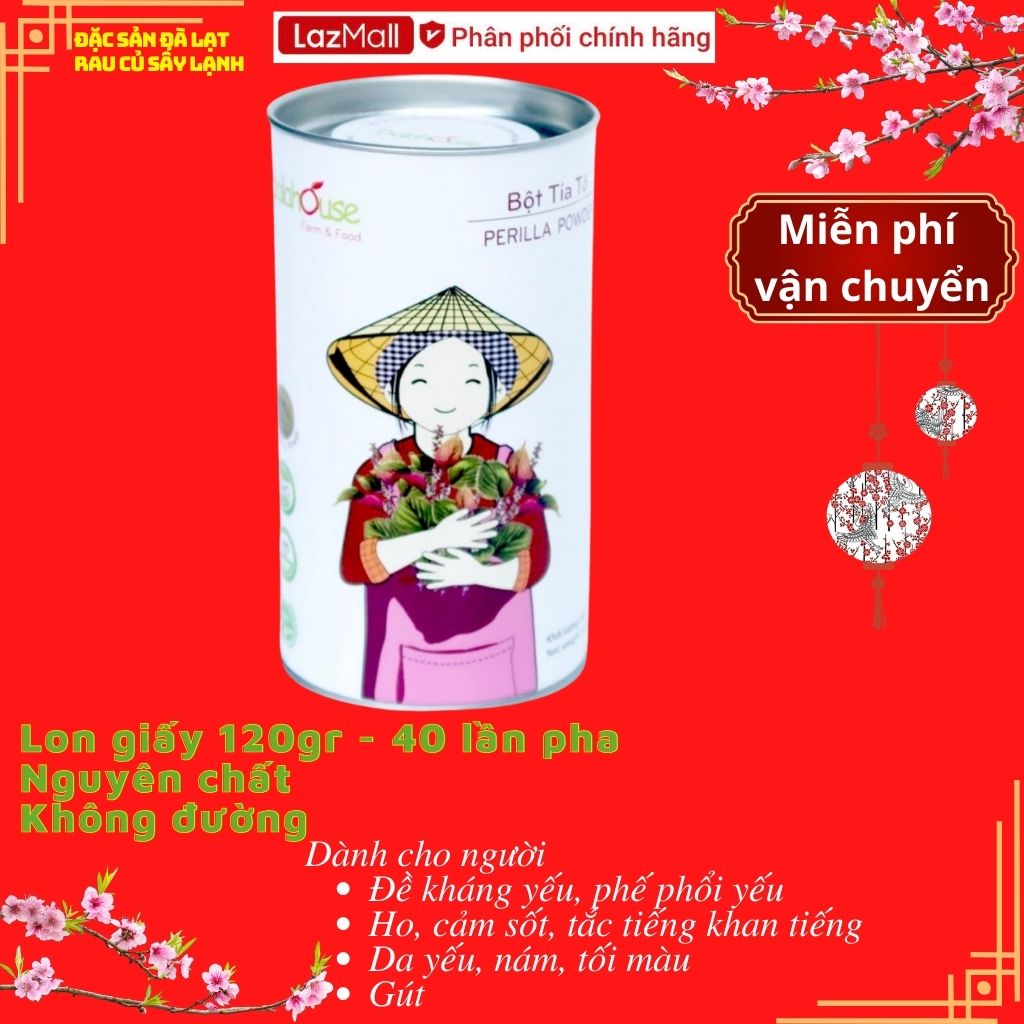 Bột tía tô hữu cơ sấy lạnh dalahouse
