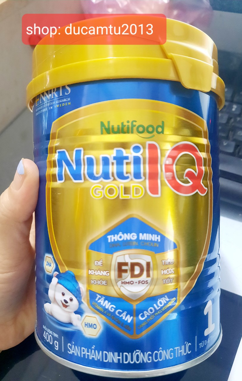 Sữa bột Nuti IQ gold số 1 - 400g móp nhẹ