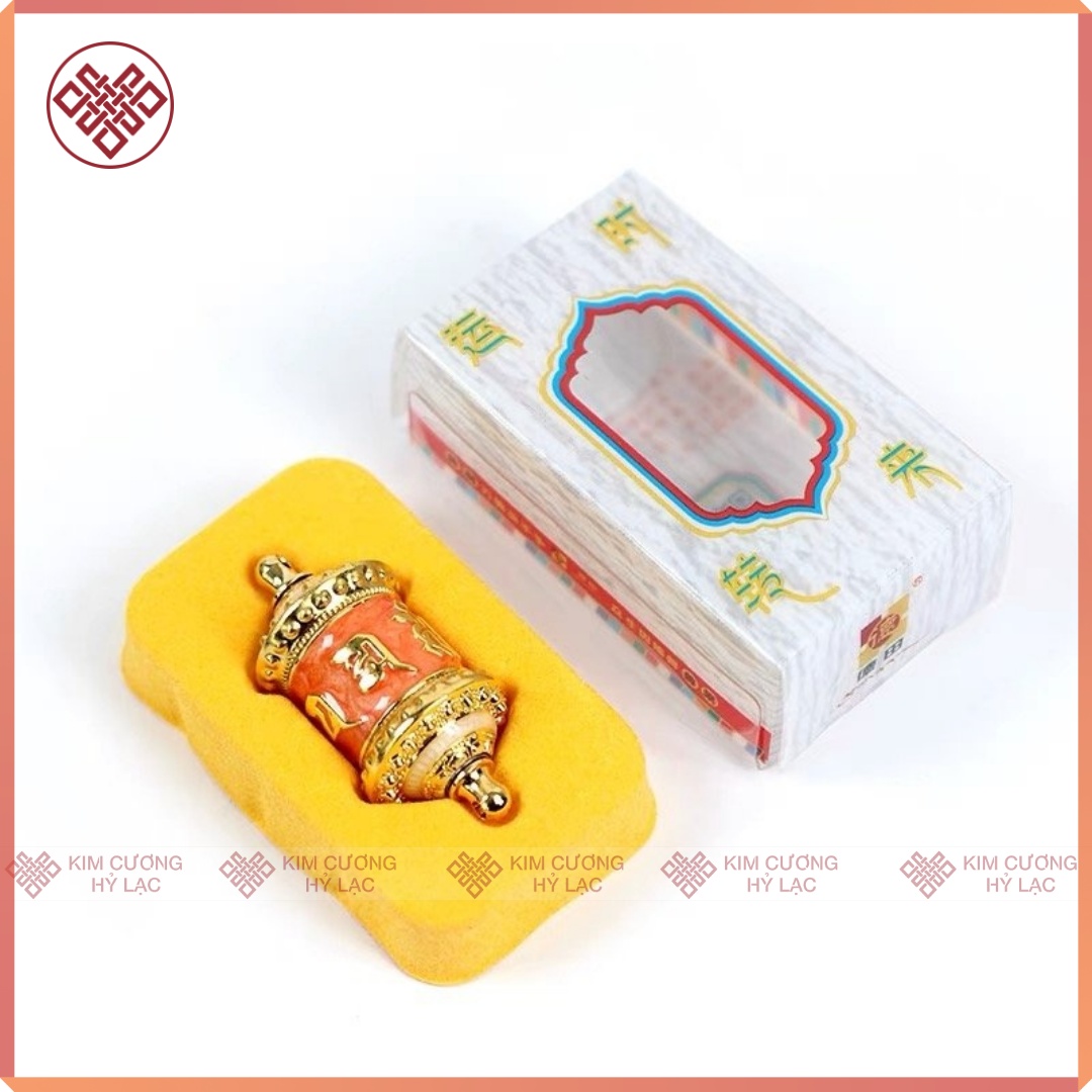 Mặt Dây chuyền Kinh luân [Kim Cương Hỷ Lạc] đeo cổ