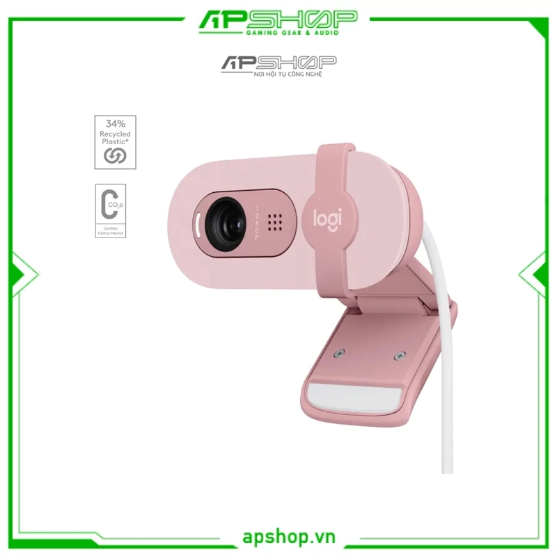 Webcam Logitech Brio 100 Full HD 1080p | Chính hãng