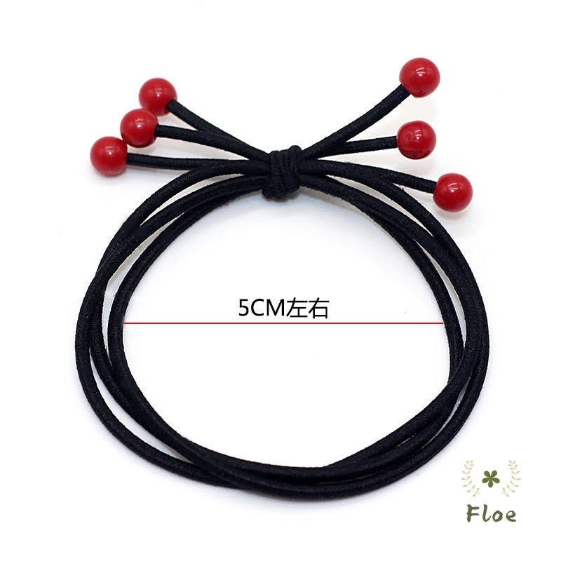 dây Buộc Tóc nữ,Dây Thun Cột Tóc,  3 Hạt Style Hàn Quốc-HCM-COMBO 10 dây