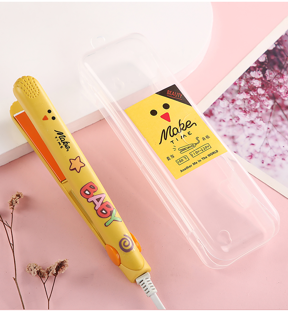 Máy duỗi tóc mini 2in1 Time Maker - Máy duỗi tóc mini máy uốn mini - Máy duỗi thẳng và uốn cúp giá rẻ dễ sử dụng - Bảo hành lâu dài. - Lamdepdeal