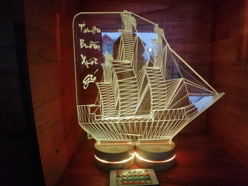 Đèn Thuyền 3D