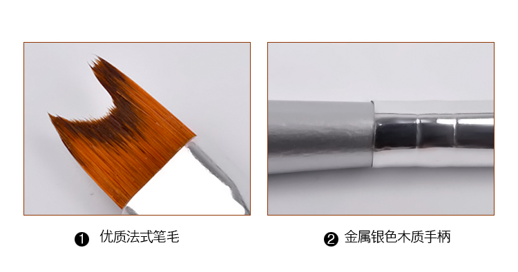 [HCM]Cọ nửa trăng bạc - vẽ hoa phen đầu móng