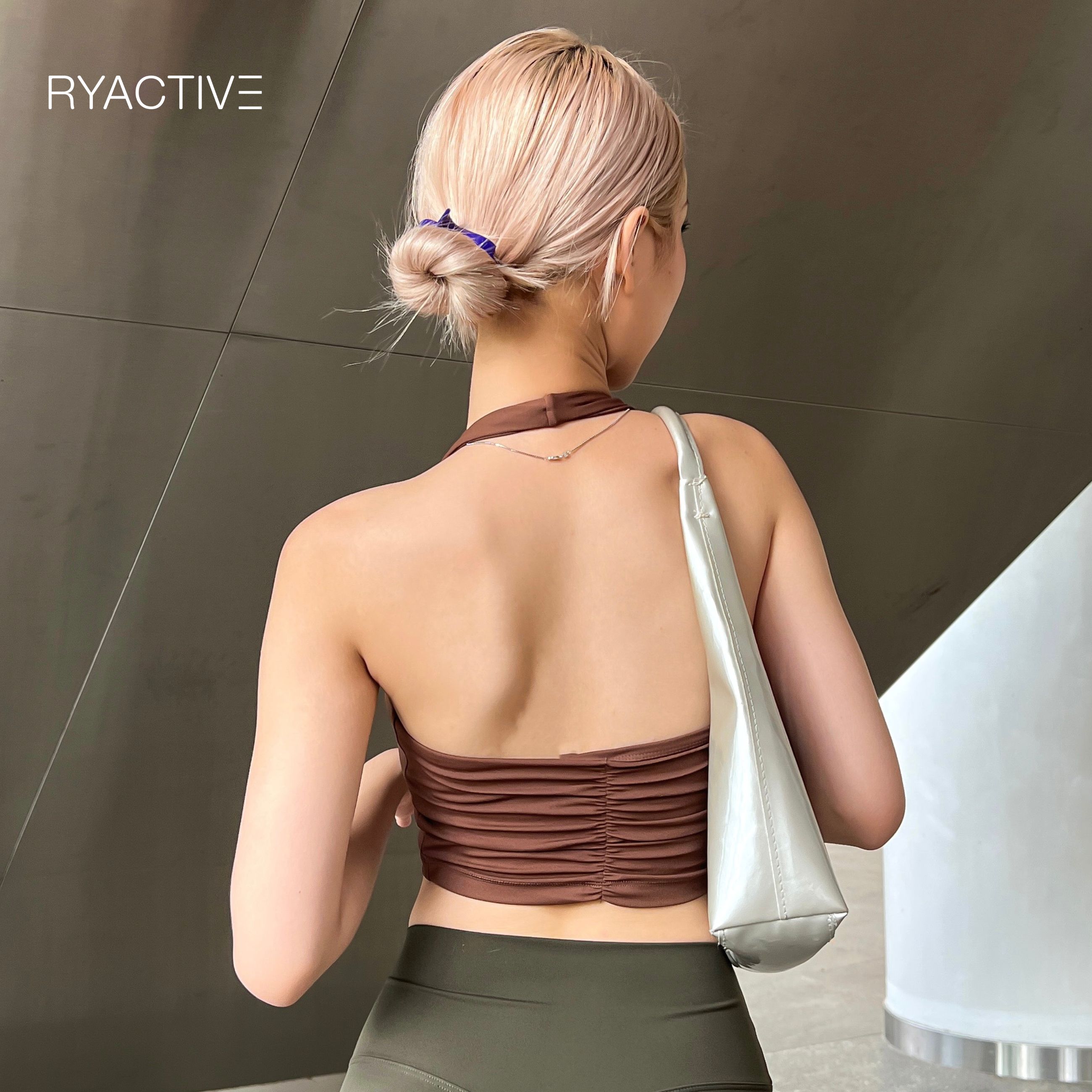 Áo ngực thể thao RYACTIVE - BE ACTIVE SPORTBRA Oak Brown