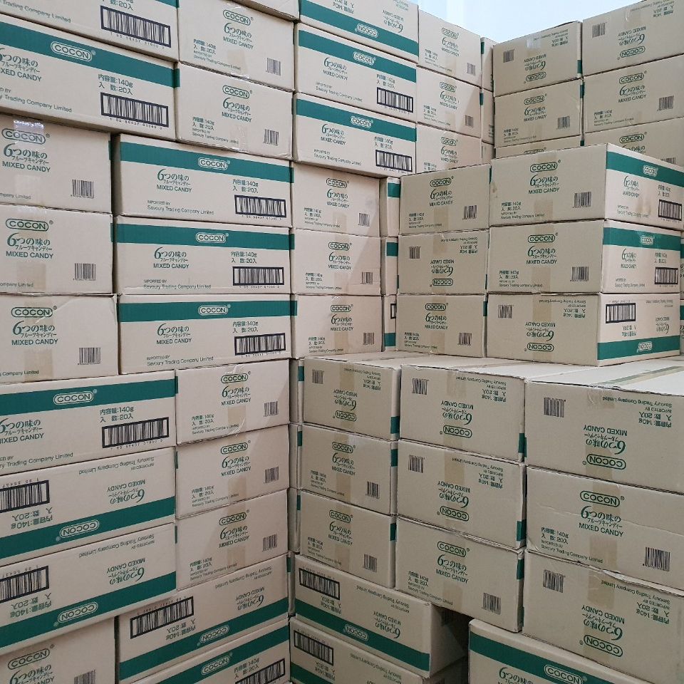 Thùng 20 Gói Kẹo Trái Cây Nhật Cocon (140g x 20 gói)