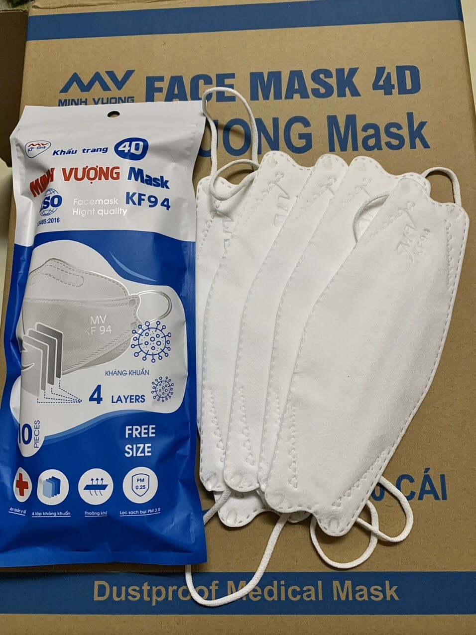 Khẩu trang  4D KF94 Minh Vượng