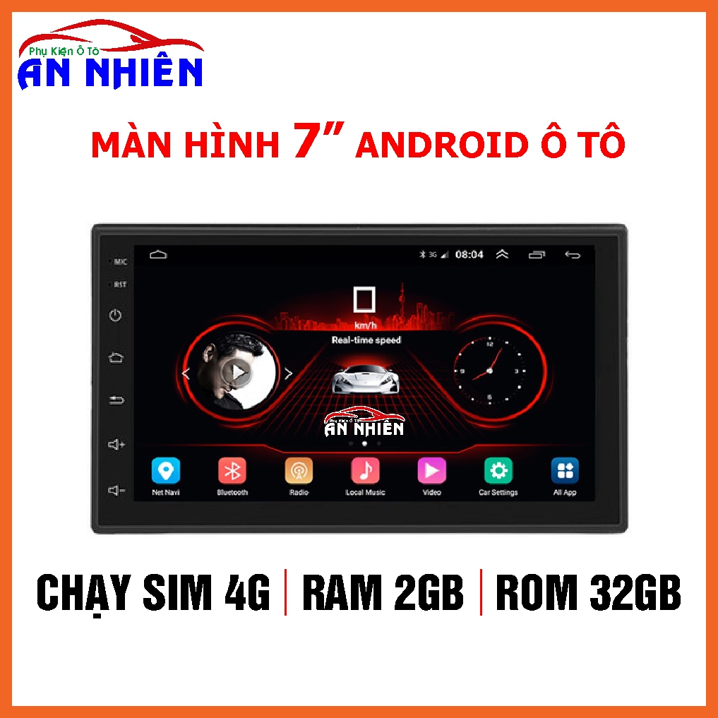 [Kho Hải Phòng] Màn Hình Android Ô tô Cấu Hình (2G+32G Chạy Sim 4G) Hoặc (2G+16G Chạy WiFi) - Đầu DVD Oto Android 8.1 Màn Hình 7 inch Full HD Sắc Nét âm thanh khoẻ màn hình ô tô android giá rẻđầu dvd xe hơid