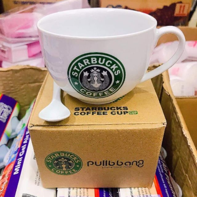 BỘ LY STARBUCKS COFFEE KÈM MUỖNG SỨ
