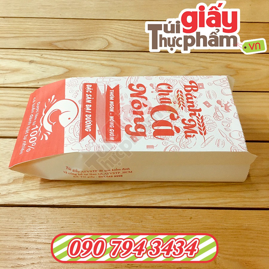 [Giá gốc]1000 Túi Bánh Mì Chả Cá Nóng (Fort - In Sẵn)