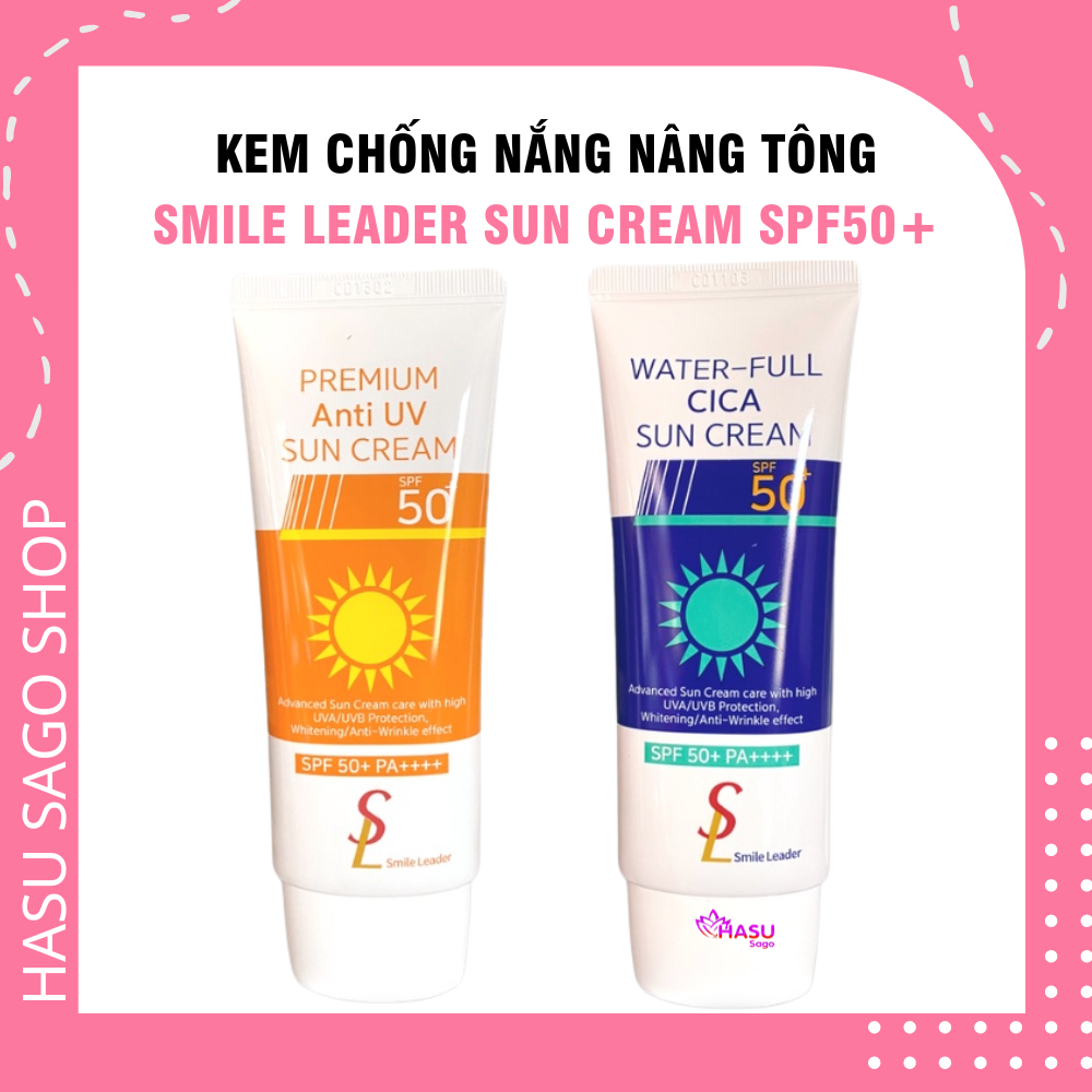 Kem Chống Nắng Nâng Tông Smile Leader Sun Cream SPF50+ 60ml Hàn Quốc