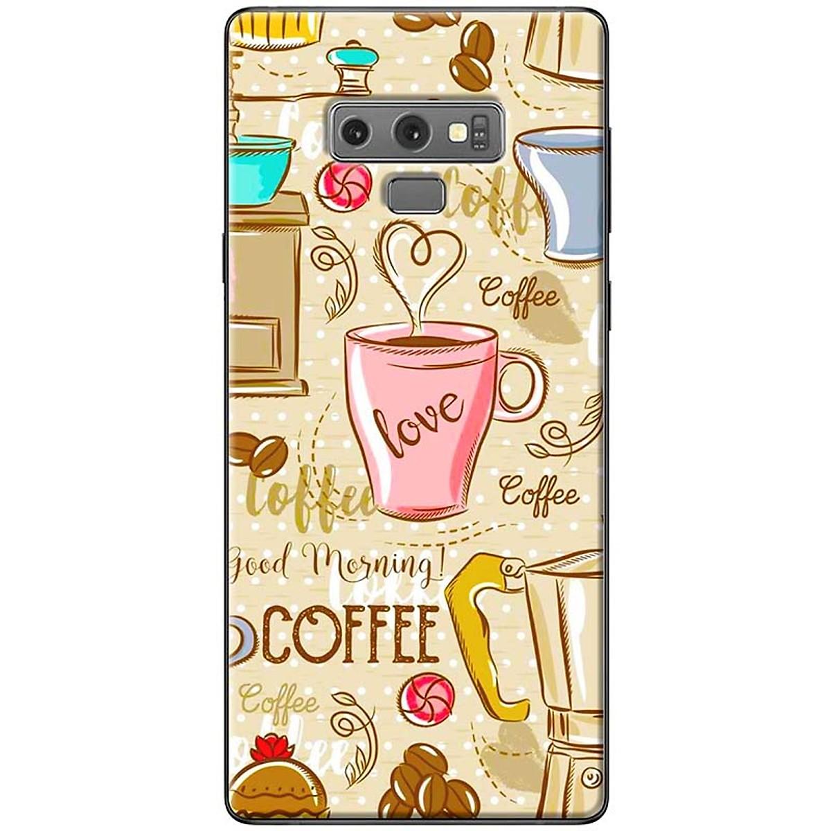 Ốp lưng dành cho Samsung Galaxy Note 9 mẫu Love Coffee