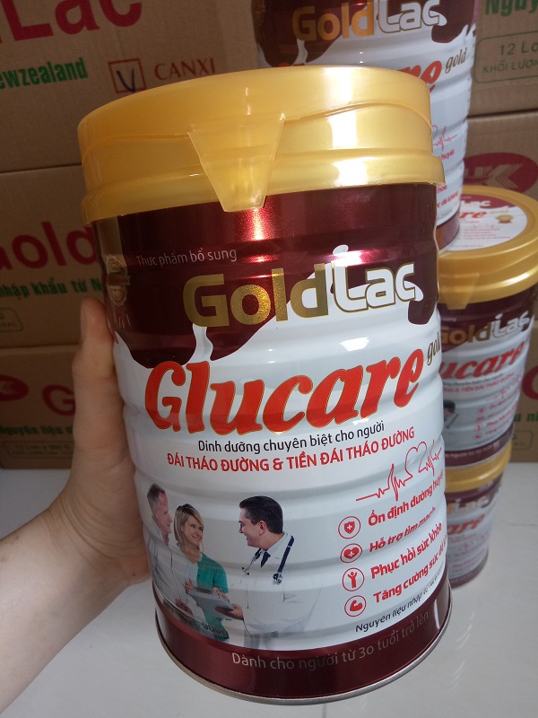 Sữa tiểu đường 900g - cho người bệnh tiểu đường Glucare Goldlac
