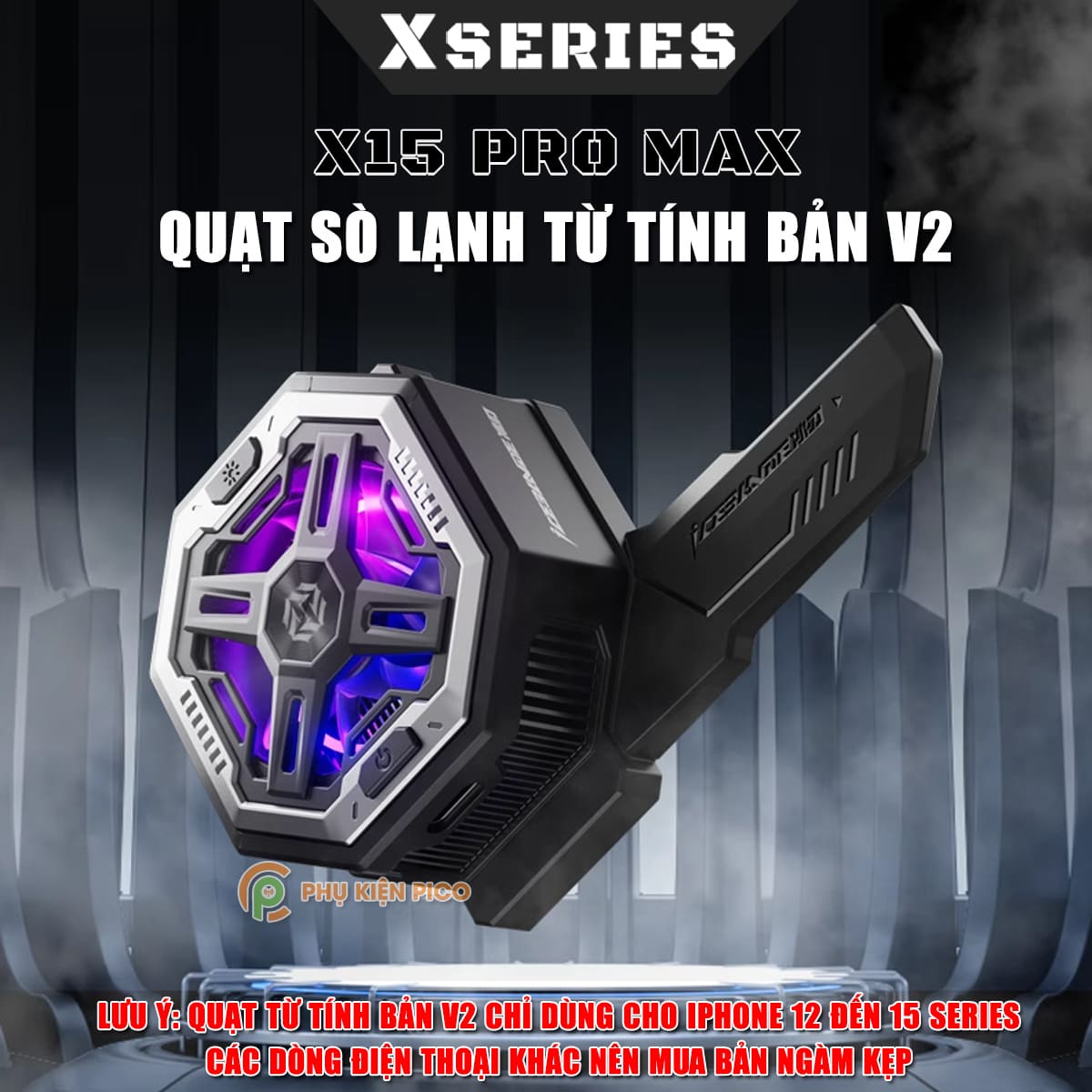 Quạt tản nhiệt điện thoại sò lạnh từ tính X12 Pro Max/X12 Plus/X36 Pro/AL11 Pro/AL19/SL25/X112 Pro/X100/GT29/X111  - Quạt tản nhiệt sò lạnh Ipad máy tính bảng X42/X80
