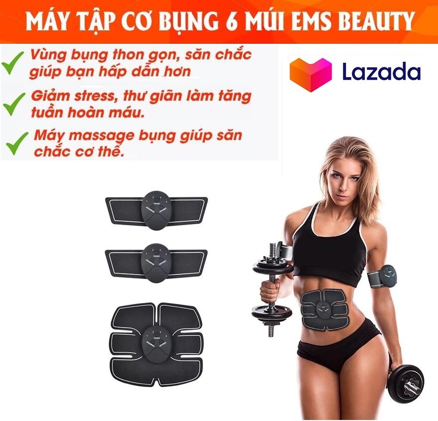 >> SO SÁNH GIÁ MÁY TẬP GYM BỤNG | Shopee Lazada Sendo Tiki 56 Máy Tập Cơ Bụng Đa Năng - Bộ 3 Máy Tập Cơ Bụng Massage Xung Điện EMS Body Cao Cấp, Máy Massage Xung Điện, Máy Tập Gym Được Bảo Hành 1 Đổi 1