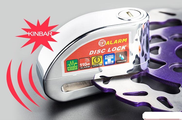 Khóa đĩa chống trộm xe máy KINBAR ALARM LOCK giúp khóa đĩa xe máy, chống trộm xe máy