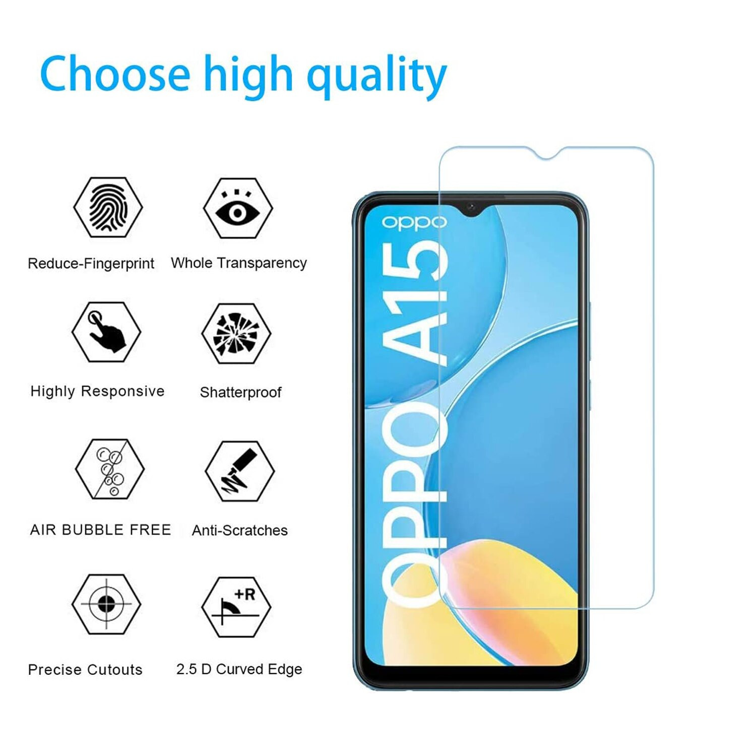 Miếng dán màn hình cường lực OPPO A15 , A15S