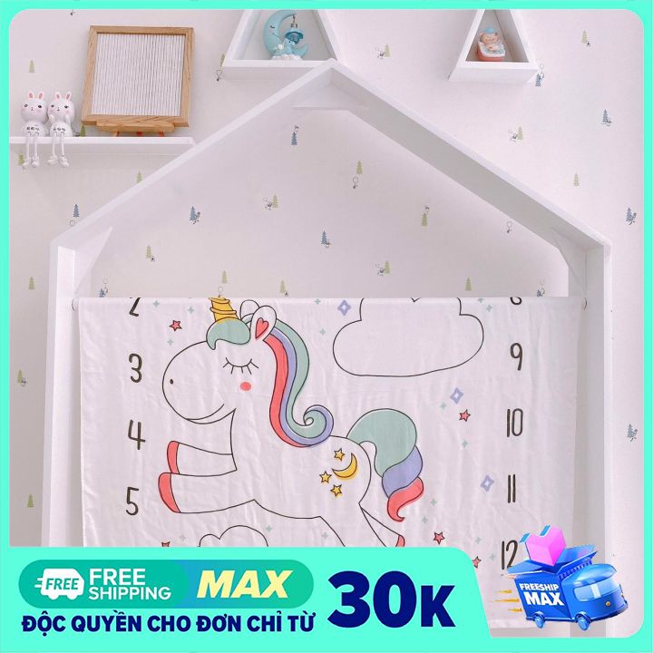 Khăn Lụa Aden Đa Năng Sợi Tre 1.1mx1.2m / Khăn tắm bé
