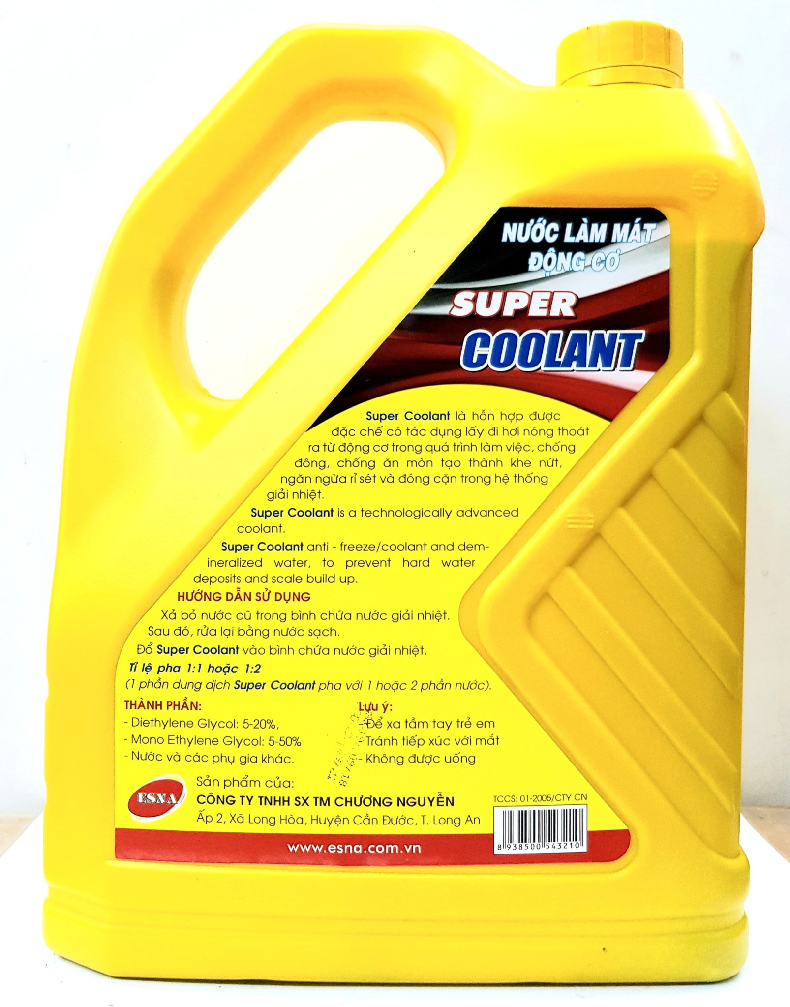 [HCM]Nước làm mát động cơ xanh Esna Coolant 4L