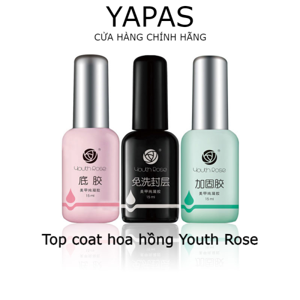 Top hoa hồng Youth Rose chính hãng, top phủ bóng móng tay chuyên dụng cho dân làm móng