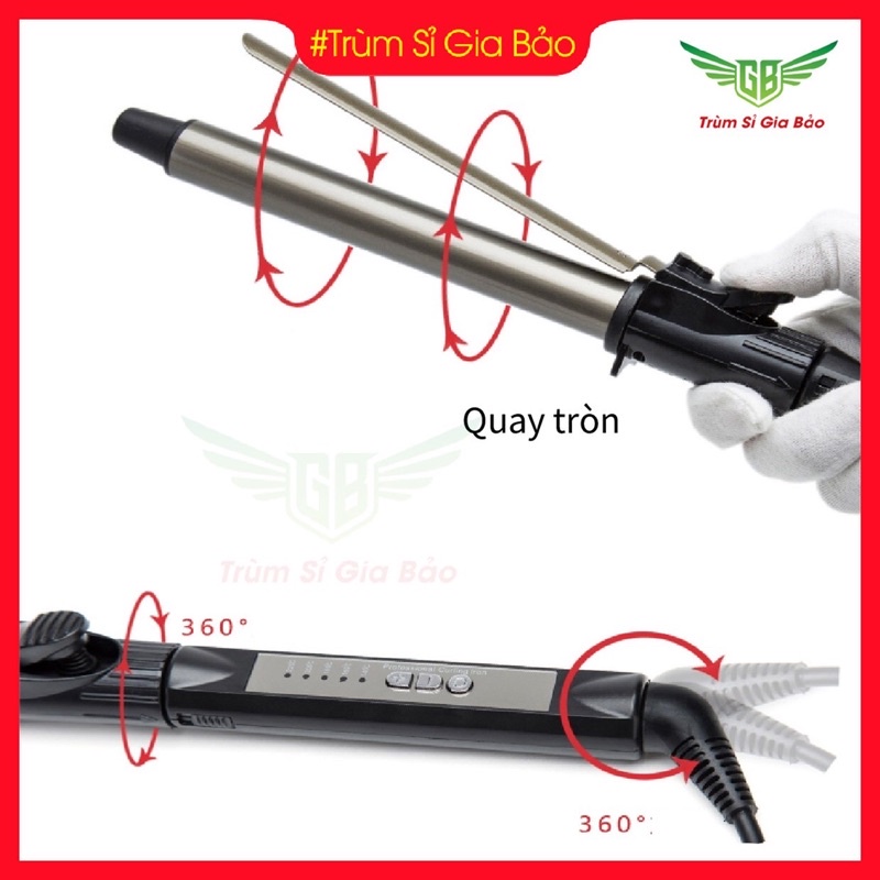 Máy uốn tóc xoăn sóng tự động phong cách Hàn Quốc , máy làm tóc nhiều size tuỳ chỉnh nhiệt độ