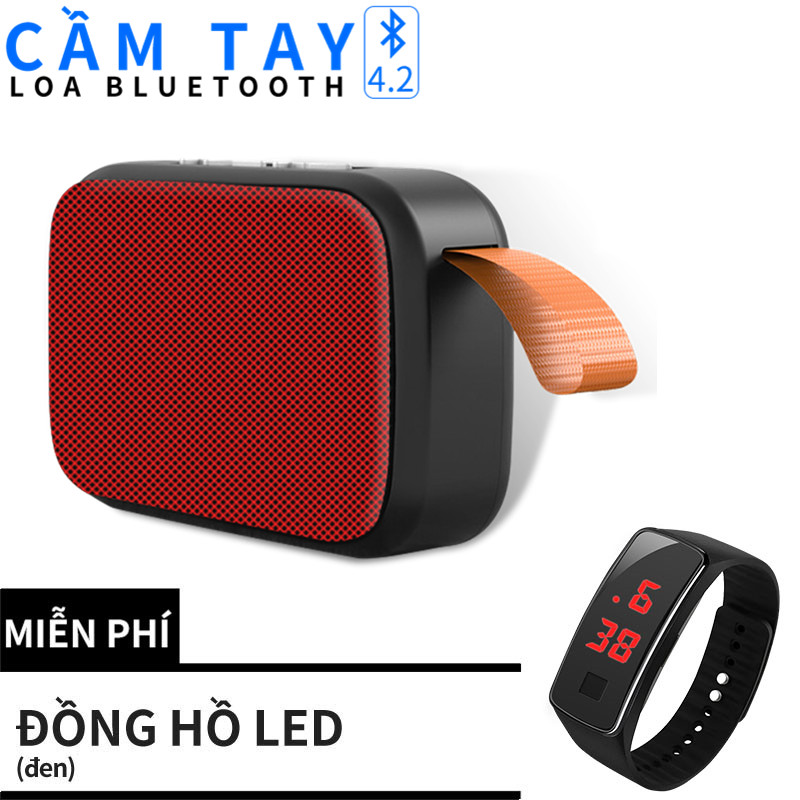 COD Loa Bluetooth Mini Loa Cầm Tay Nhỏ Gọn Nghe Nhạc Không Dây Cắm Usb Và Thẻ Nhớ Gutek Charge G2 【Đồng hồ LED miễn phí】