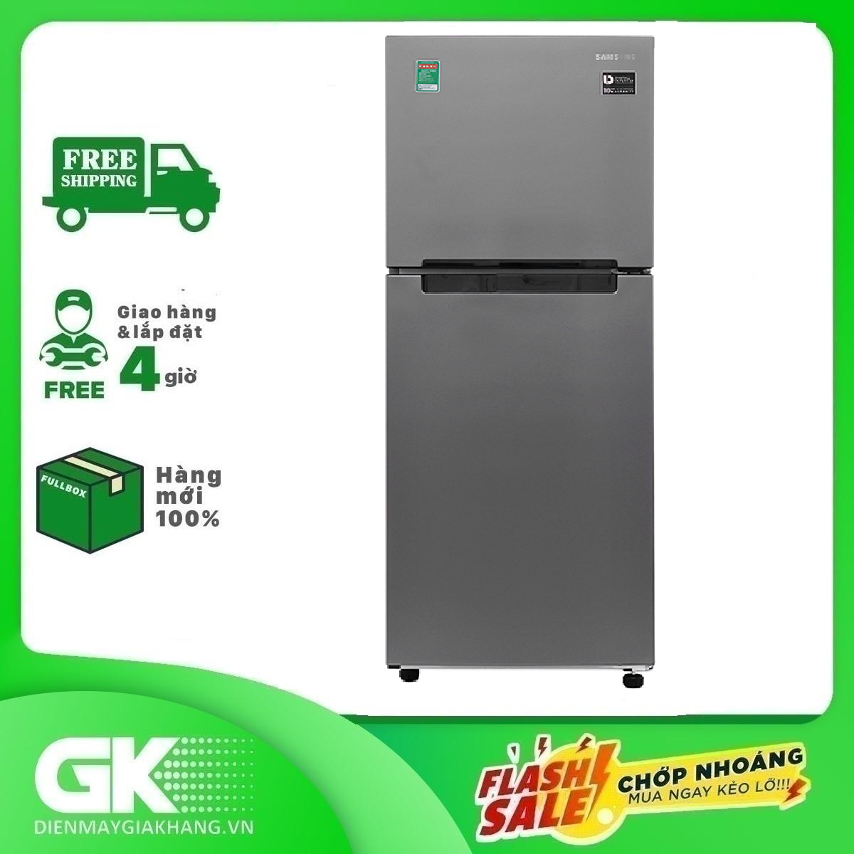Tủ lạnh Samsung Inverter 208 lít RT19M300BGS/SV, Công nghệ Deodorizer...