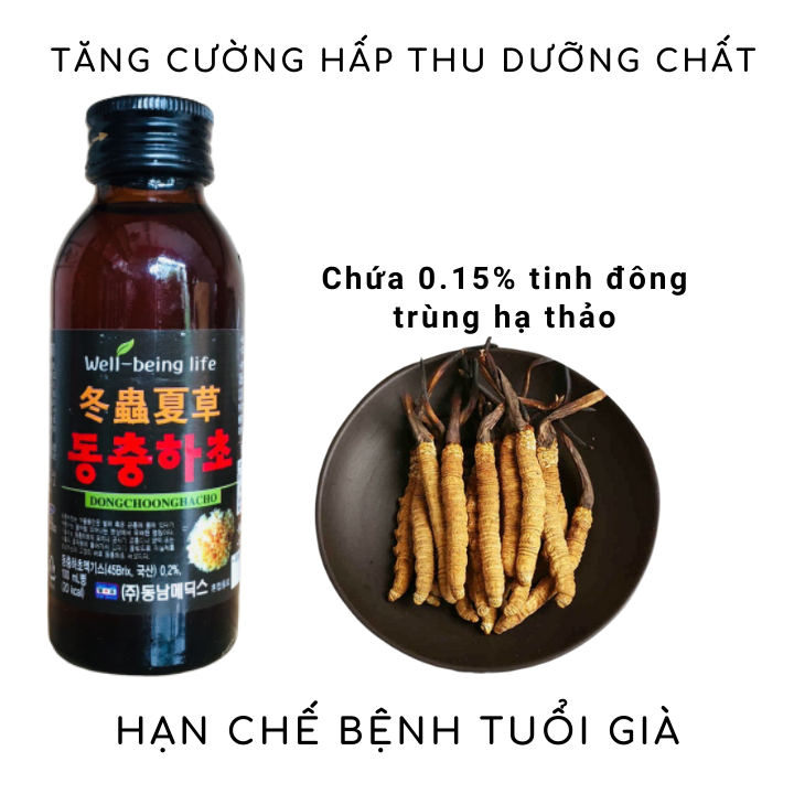 [HCM] 10 chai nước đông trùng hạ thảo Hàn Quốc (100ml)