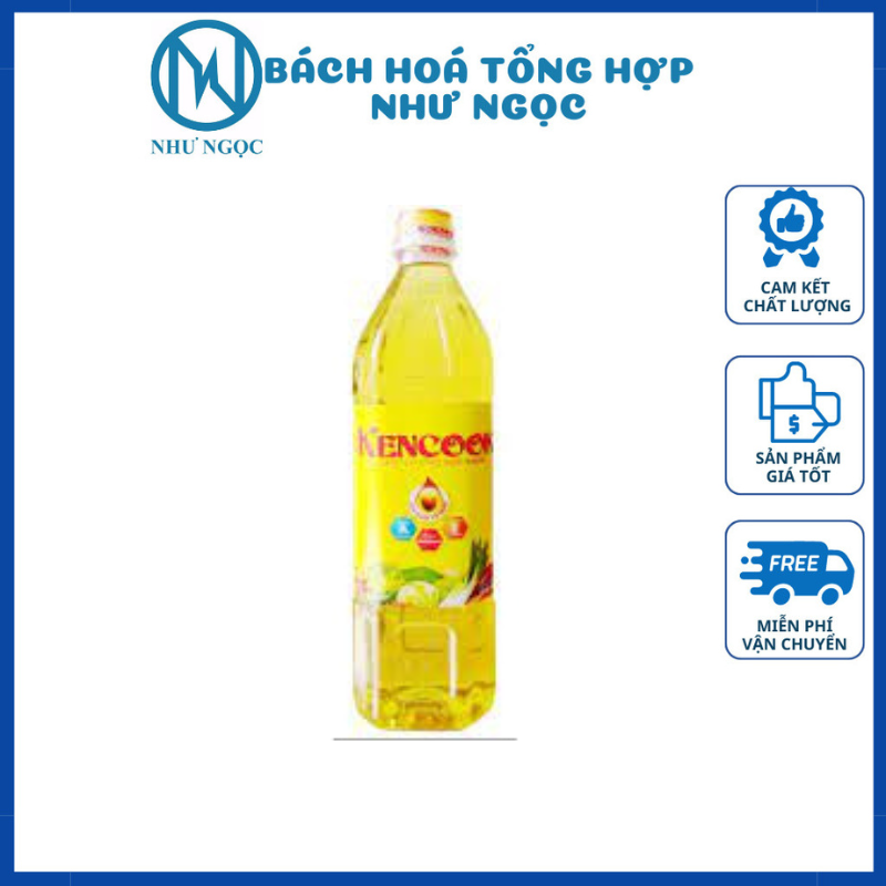 Dầu ăn kencook chai 880ml - bách hóa tổng hợp như ngọc