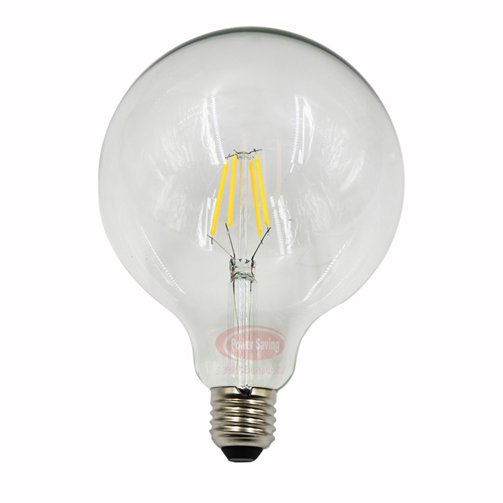 Bóng đèn led edison G125 HG 4 tim 4W thủy tinh ánh sáng vàng loại tốt