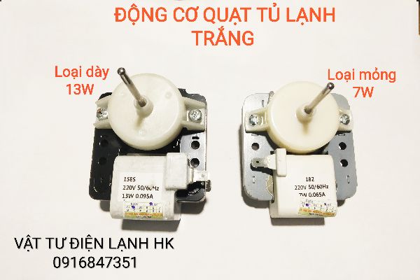Động cơ quạt tủ lạnh trắng đa năng Motor ngăn đá - motor quạt tủ lạnh