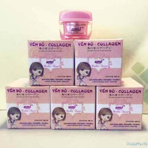 [HCM]Kem Trắng Da Tinh Khiết Vitamin E Yến đỏ Collagen UMI - 12g
