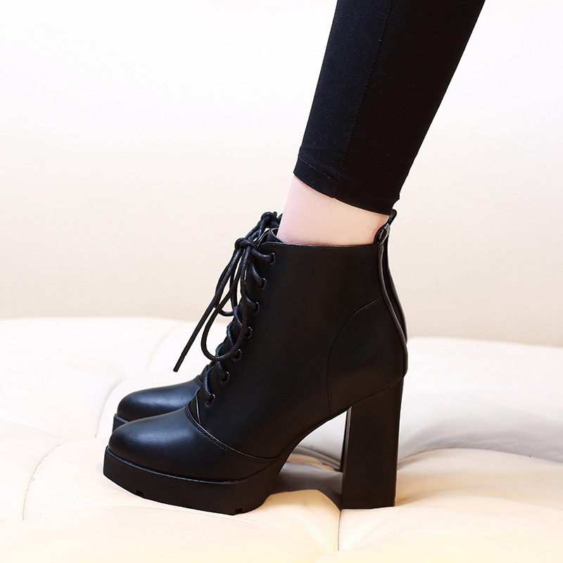 Boot cột dây cao gót 10cm SÀNH ĐIỆU GBN05- có size 40