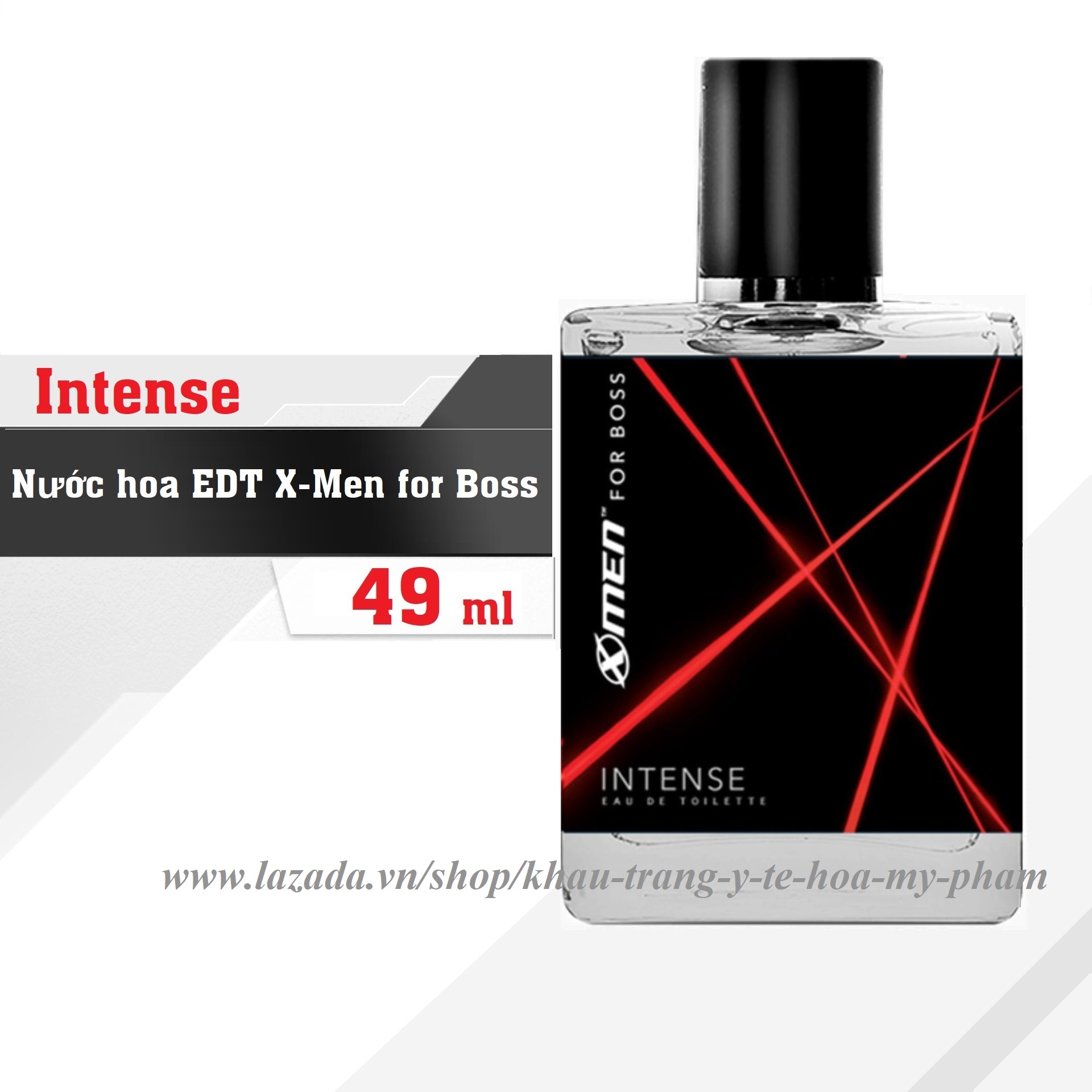 [HCM]Nước hoa EDT X-Men for Boss Intense 49 ml- Mùi hương trầm đầy nội lực