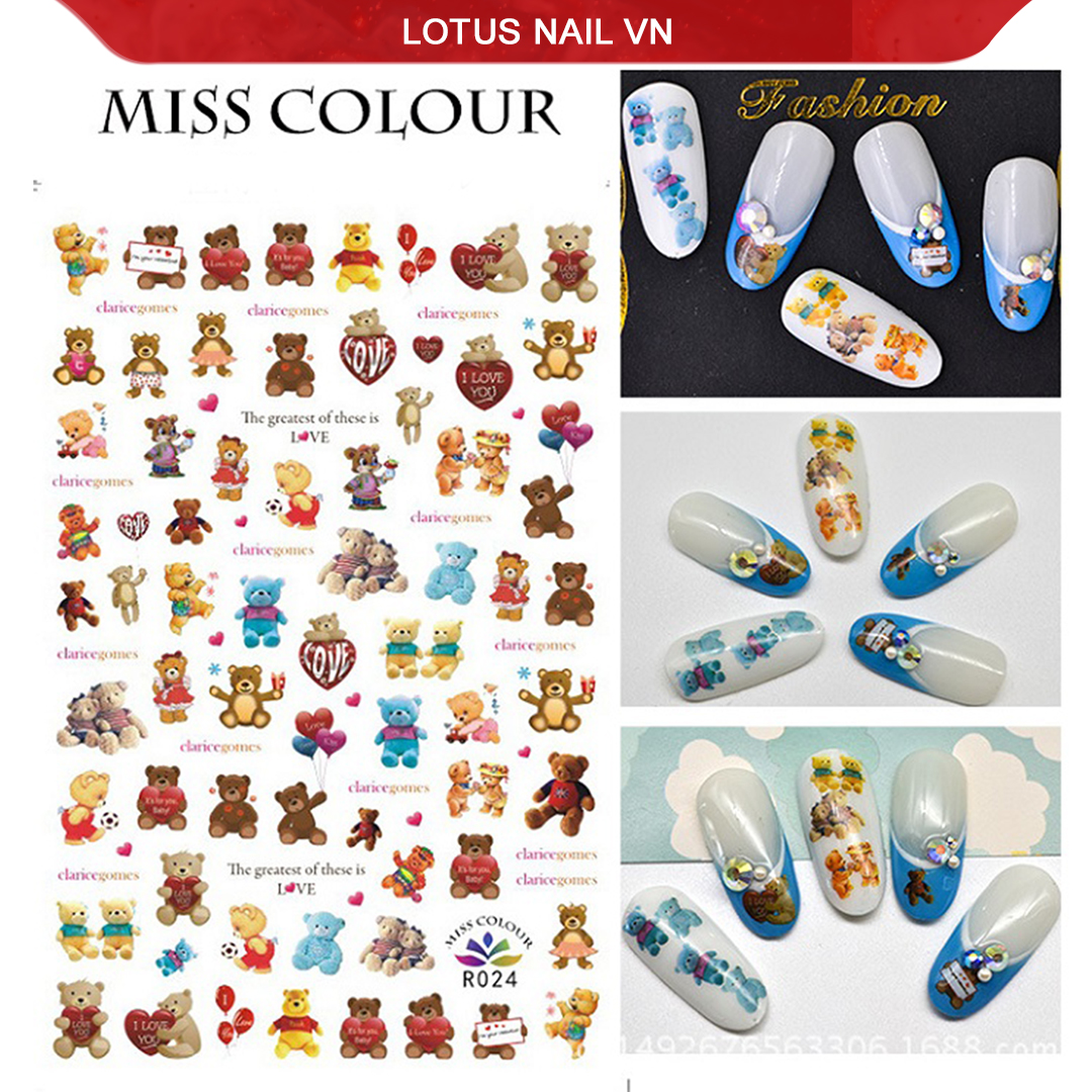 Sticker nail, hình dán móng 3D