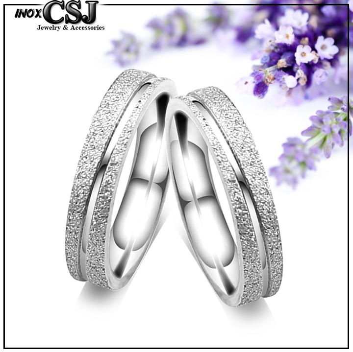 nhẫn cặp tình nhân inox cao cấp phun cát sọc xéo siêu đẹp - số lượng 2 chiếc - tặng hộp đựng xinh xắn